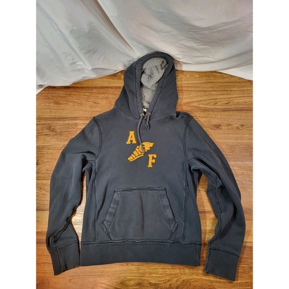 Abercrombie & Fitch Other - Abercrombie & Fitch Men's XL Hoodie Muscle Blue Y2K Faded Distressed NY